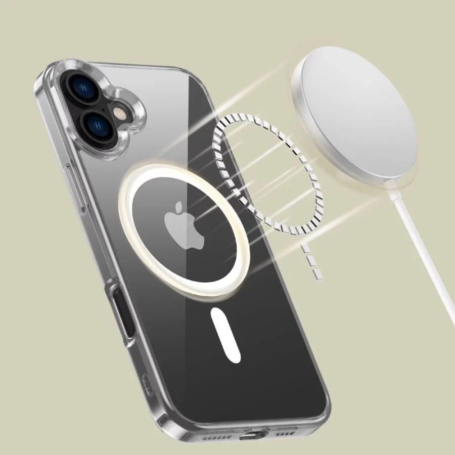 Etui Tech-Protect Flexair Hybrid MagSafe na iPhone 16 Plus - przezroczyste