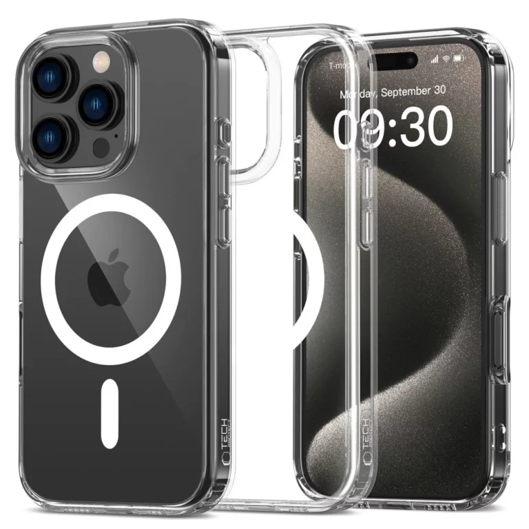 Etui Tech-Protect FlexAir Hybrid MagSafe na iPhone 16 Pro Max - przezroczyste