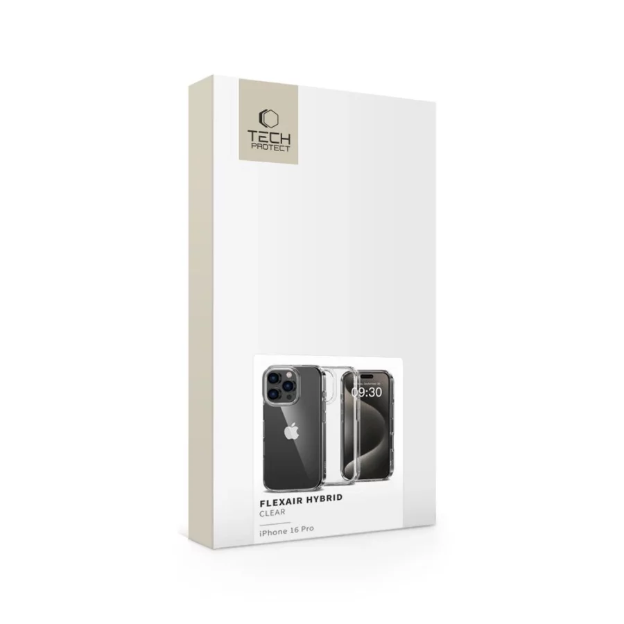 Etui Tech-Protect FlexAir Hybrid na iPhone 16 Pro - przezroczyste