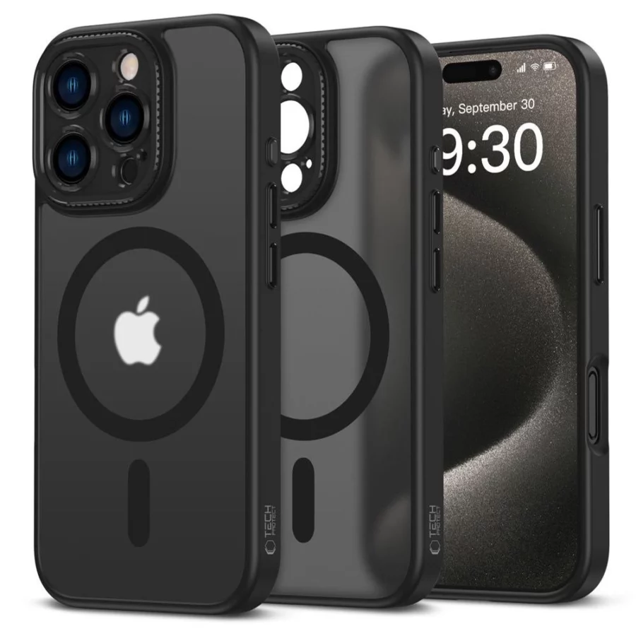 Etui Tech-Protect MagCam MagSafe na iPhone 16 Pro - półprzezroczyste