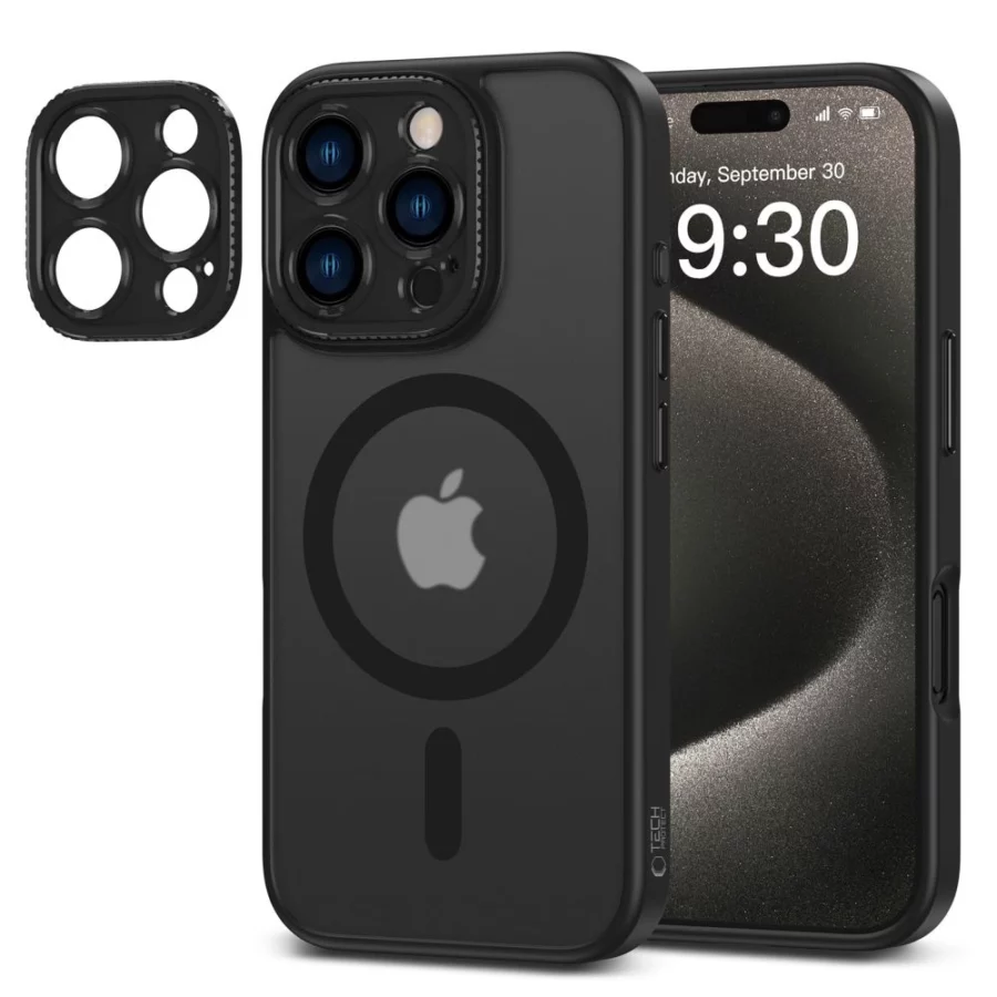 Etui Tech-Protect MagCam MagSafe na iPhone 16 Pro - półprzezroczyste