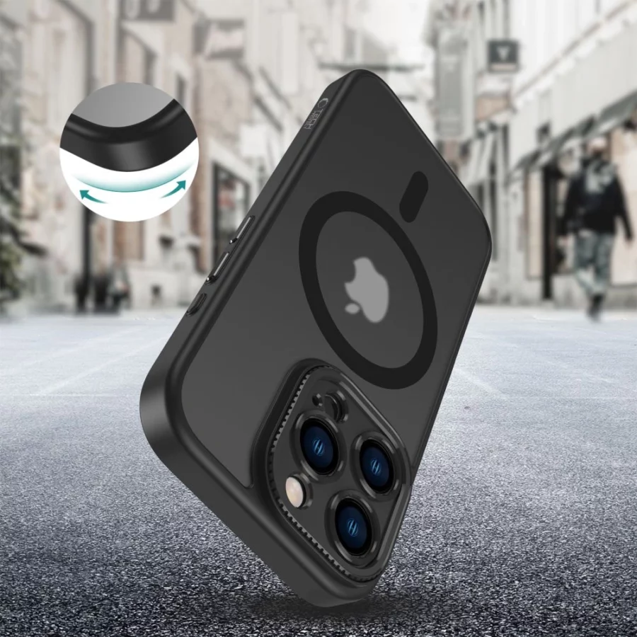 Etui Tech-Protect MagCam MagSafe na iPhone 16 Pro - półprzezroczyste