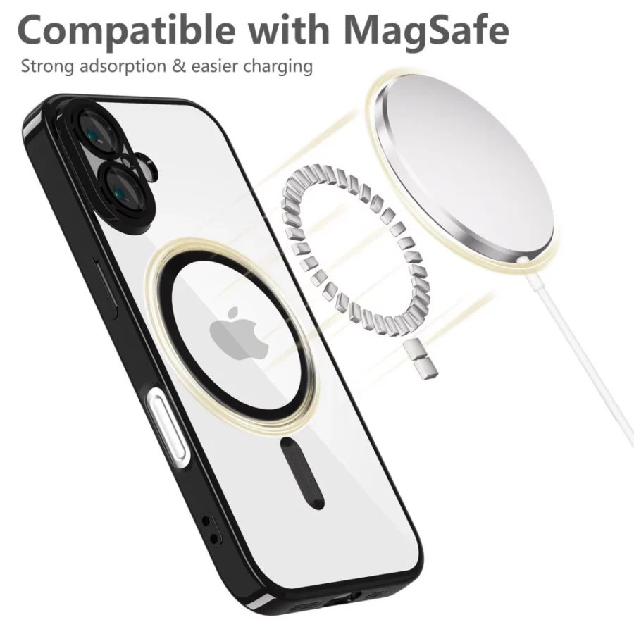 Etui Tech-Protect MagFlex MagSafe na iPhone 16 - czarne