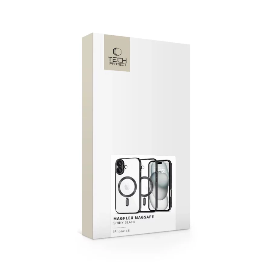 Etui Tech-Protect MagFlex MagSafe na iPhone 16 - czarne