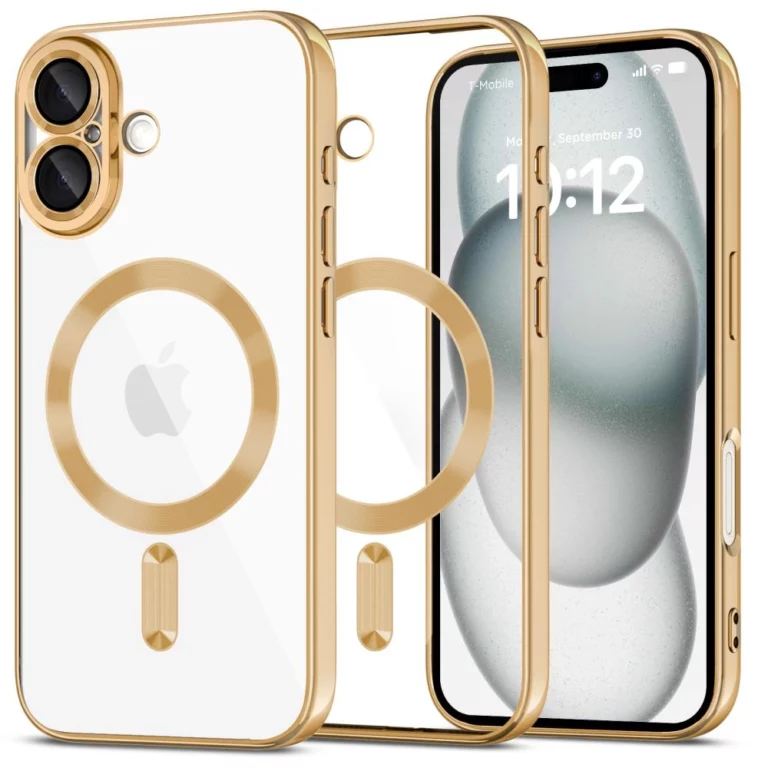Etui Tech-Protect MagFlex MagSafe na iPhone 16 - złote