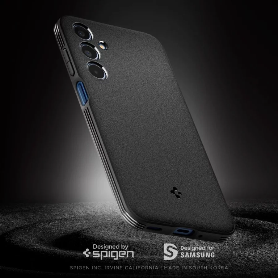 Etui Spigen Essential SandBlast na Samsung Galaxy M35 5G - czarne