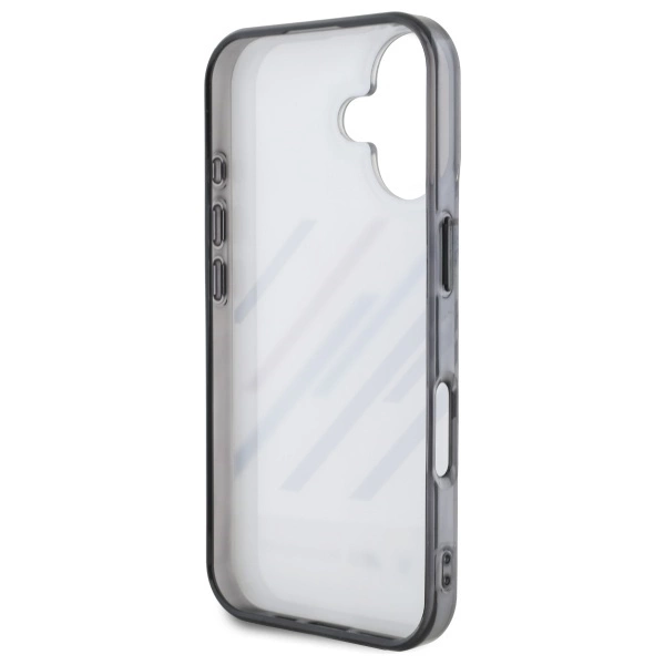 Etui BMW Motosport IML Random Stripes na iPhone 16 - szare