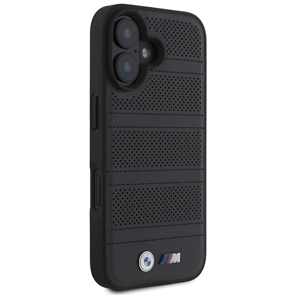 Etui BMW M Perforated And Stitched Line MagSafe na iPhone 16 - czarne