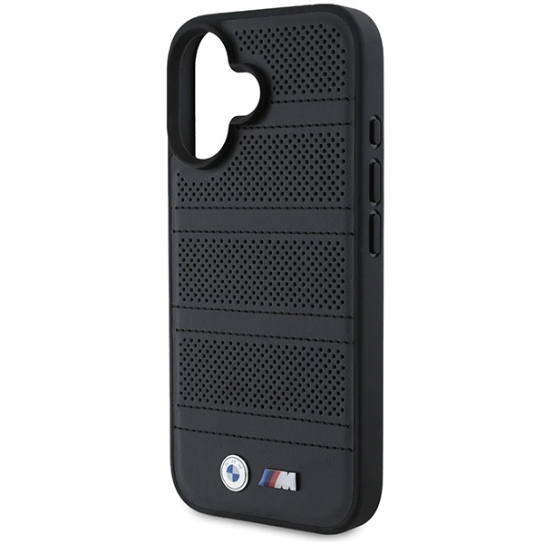Etui BMW M Perforated And Stitched Line MagSafe na iPhone 16 - czarne