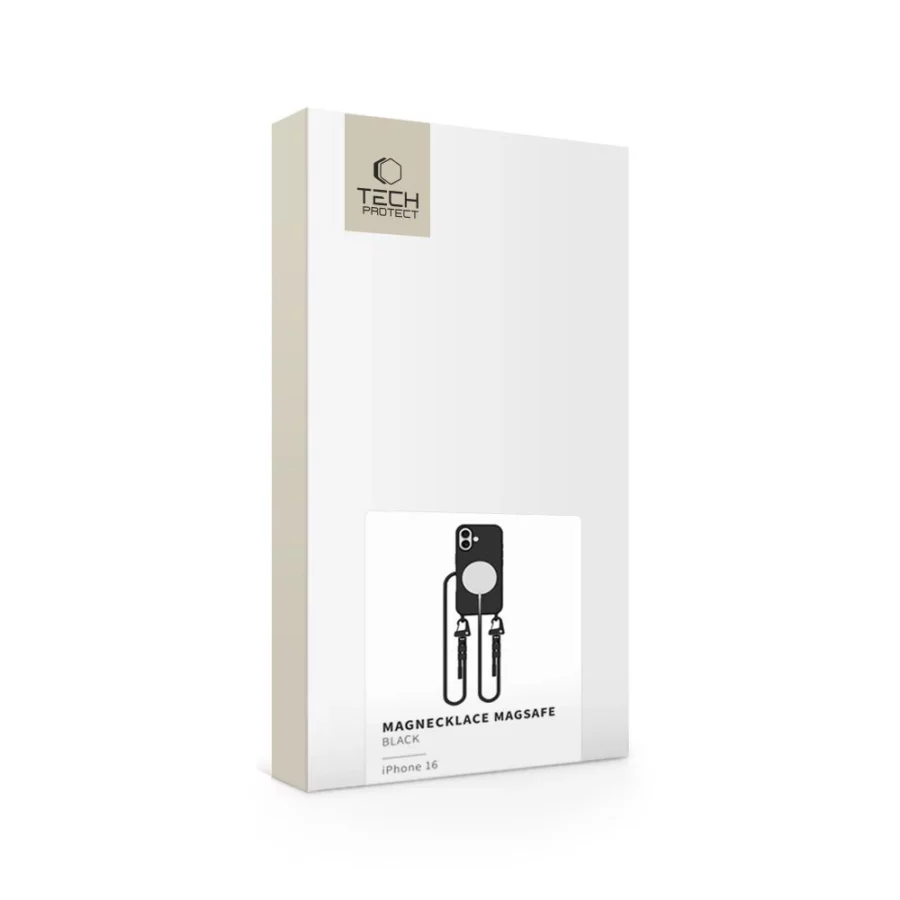 Etui Tech-Protect MagNecklace MagSafe na iPhone 16 - czarne