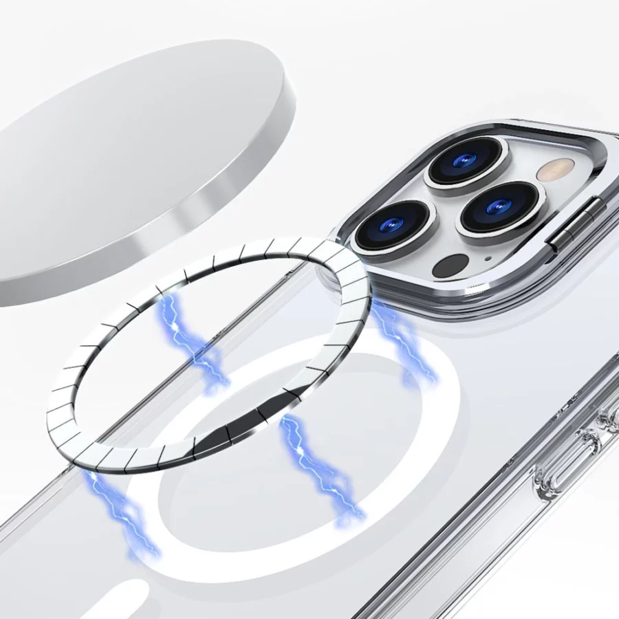 Etui Tech-Protect MagStand MagSafe na iPhone 16 - przezroczyste