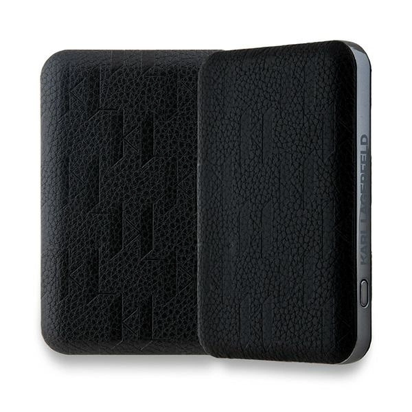 Powerbank Karl Lagerfeld Karl&Choupette Head Pin MagSafe indukcyjny 5000mAh 16W - czarny