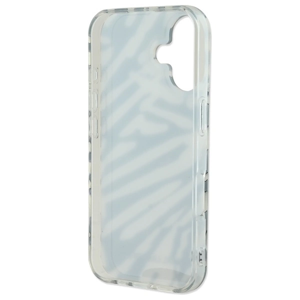 Etui Karl Lagerfeld IML Zebra Pattern & Cord na iPhone 16 - czarne
