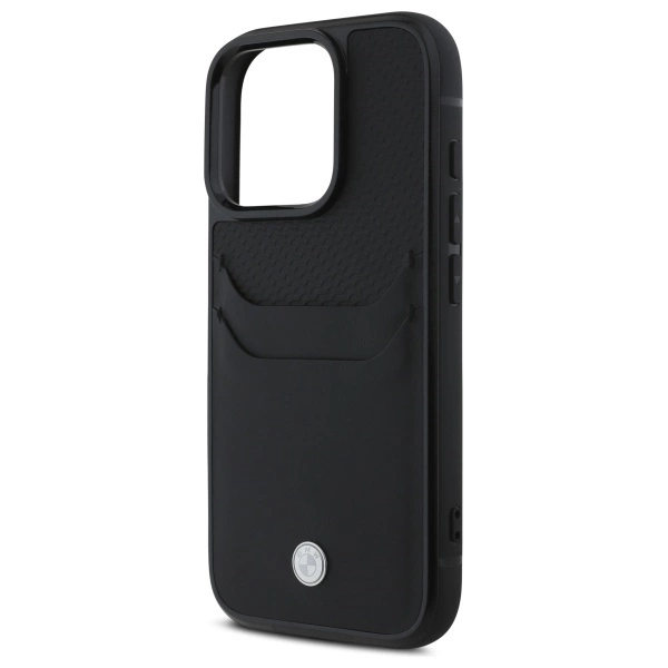 Etui BMW Sign Leather Cardslot na iPhone 16 Pro Max - czarne
