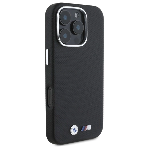 Etui BMW M Edition Kevlar Wrapped Metal na iPhone 16 Pro Max - czarne