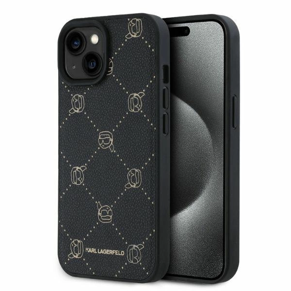 Etui Karl Lagerfeld Magsafe Karl Head na iPhone 15 - czarne