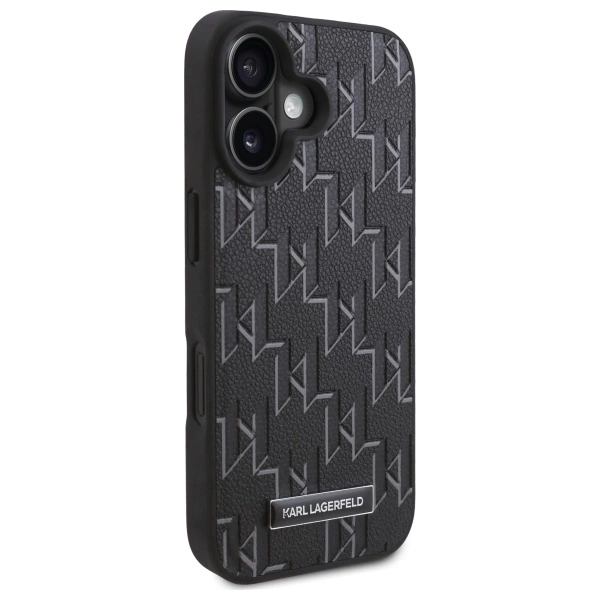 Etui Karl Lagerfeld Hot Stamp Magsafe na iPhone 16 Plus - czarne