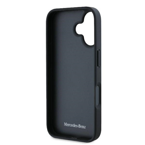 Etui Mercedes Leather Urban na iPhone 16 - czarne