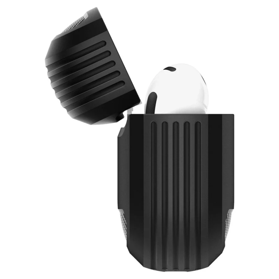 Etui Spigen Rugged Armor na AirPods 4 - czarne
