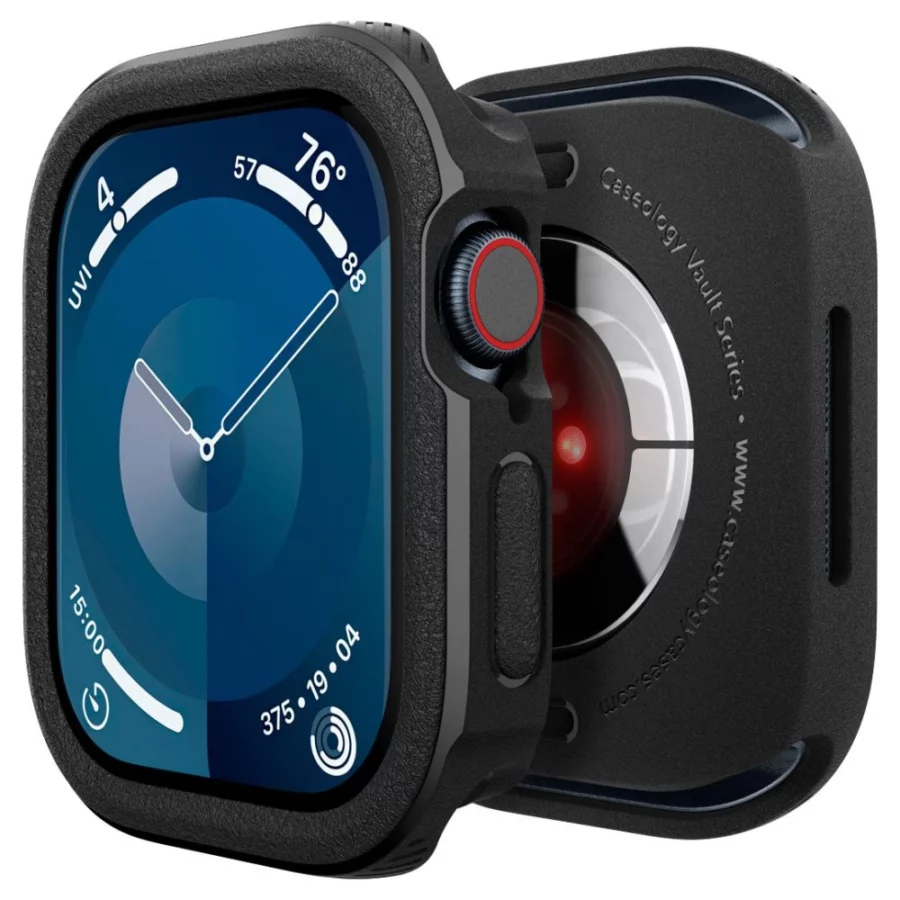 Etui Caseology Vault Apple Watch 10 (46 mm) - czarne