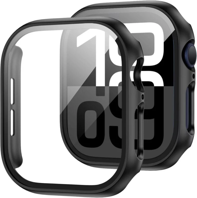 Etui ze szkłem hartowanym Tech-Protect Defense360 na Apple Watch 46 mm - czarne