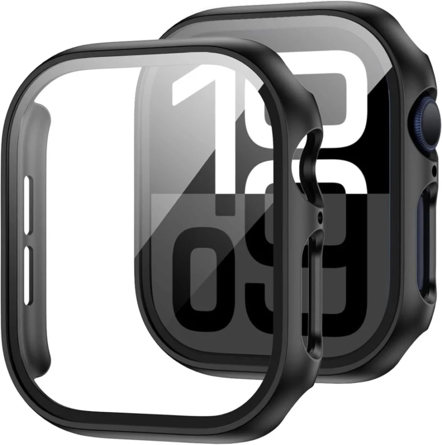 Etui ze szkłem hartowanym Tech-Protect Defense360 na Apple Watch 42 mm - czarne