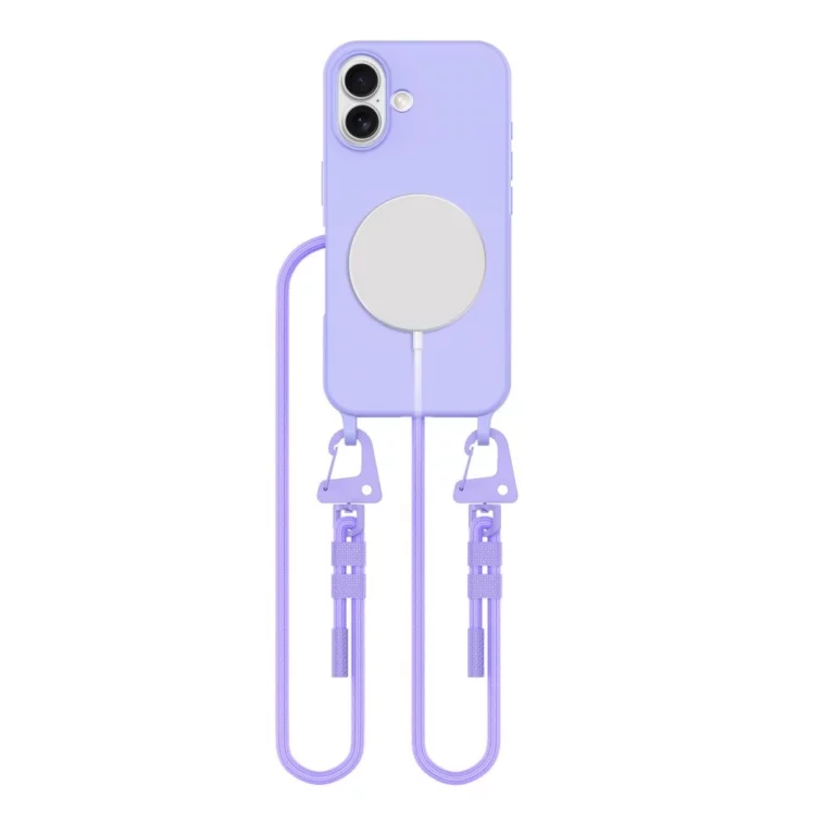Etui Tech-Protect MagNecklace MagSafe ze smyczą na iPhone 16  - fioletowe