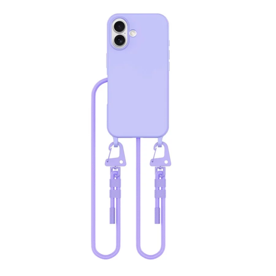 Etui Tech-Protect MagNecklace MagSafe ze smyczą na iPhone 16  - fioletowe