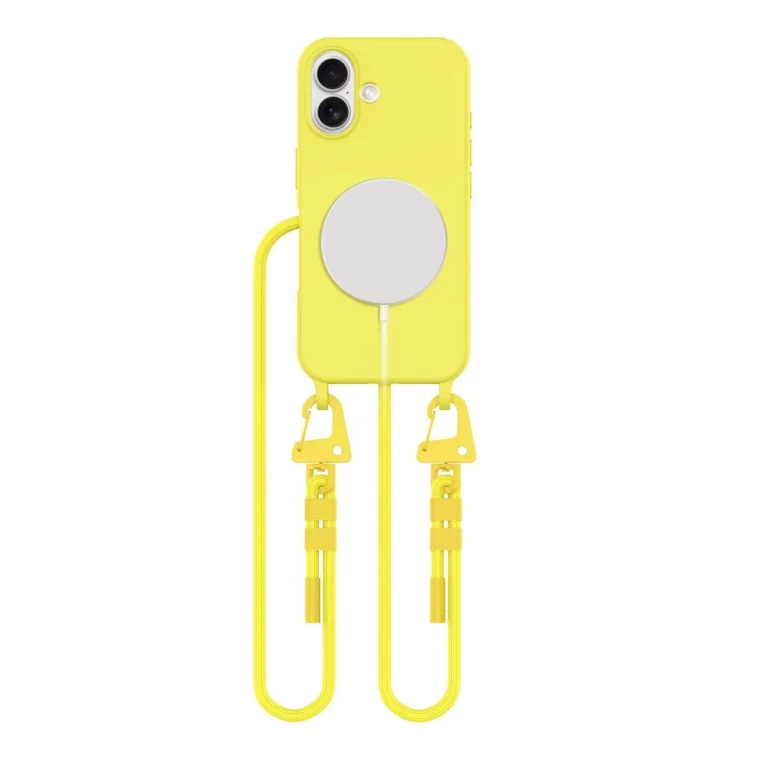 Etui Tech-Protect MagNecklace MagSafe ze smyczą na iPhone 16 - żółty