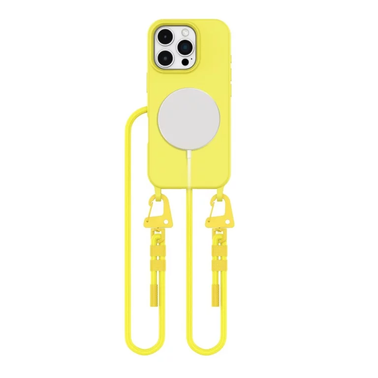 Etui Tech-Protect MagNecklace MagSafe ze smyczą na iPhone 16 Pro Max - zółte