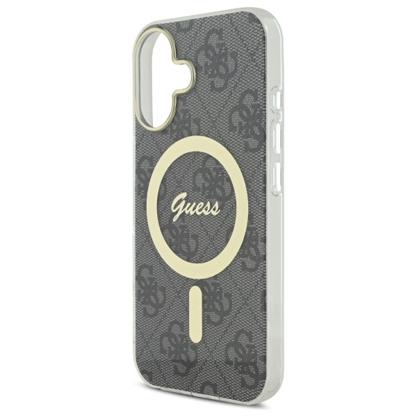 Etui Guess IML 4G MagSafe na iPhone 16 Plus - czarne