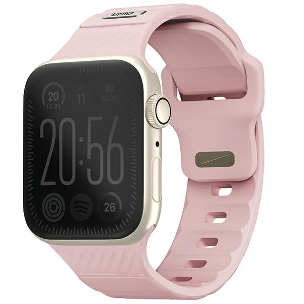 UNIQ pasek Stride Apple Watch Series1/2/3/4/5/6/7/8/9/SE/SE2 38/40/41mm FKM Rubber Strap różowy/pale pink