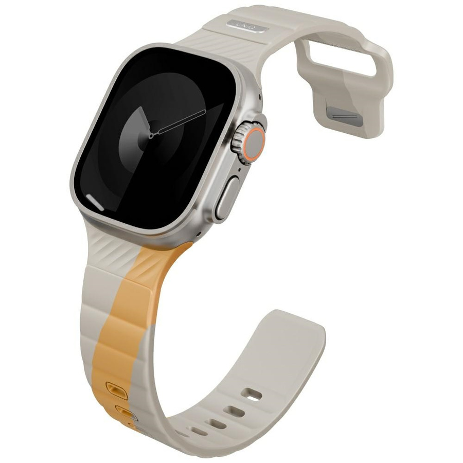 Pasek UNIQ Stride De Rubber do Apple     Watch 49/46/45/44mm beżowy