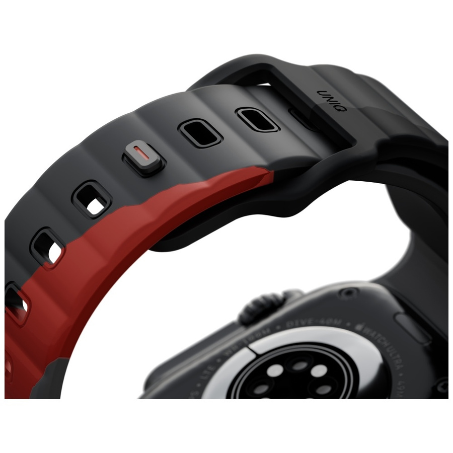 Pasek UNIQ Stride De Rubber do Apple     Watch 49/46/45/44mm charcoal