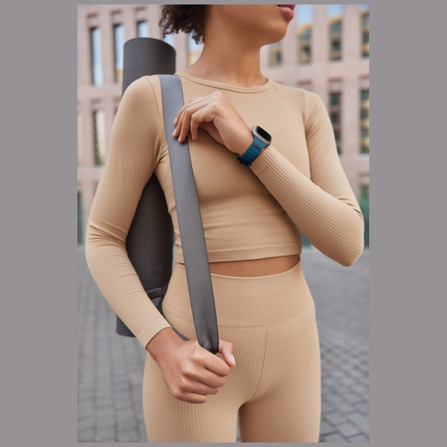 Pasek UNIQ Stride De Rubber do Apple     Watch 49/46/45/44mm storm
