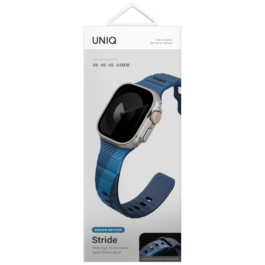 Pasek UNIQ Stride De Rubber do Apple     Watch 49/46/45/44mm storm