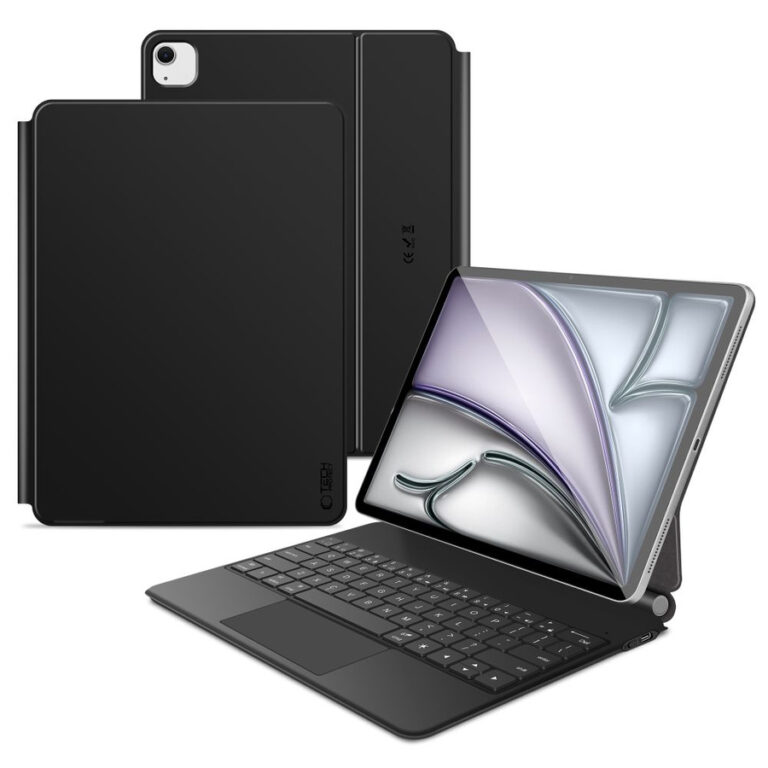 TECH-PROTECT SMARTCASE MAGNETIC + KEYBOARD IPAD PRO 12.9” 4 / 5 / 6 / 2020-2022 / AIR 13” 1 / 2 / 2024-2025 BLACK