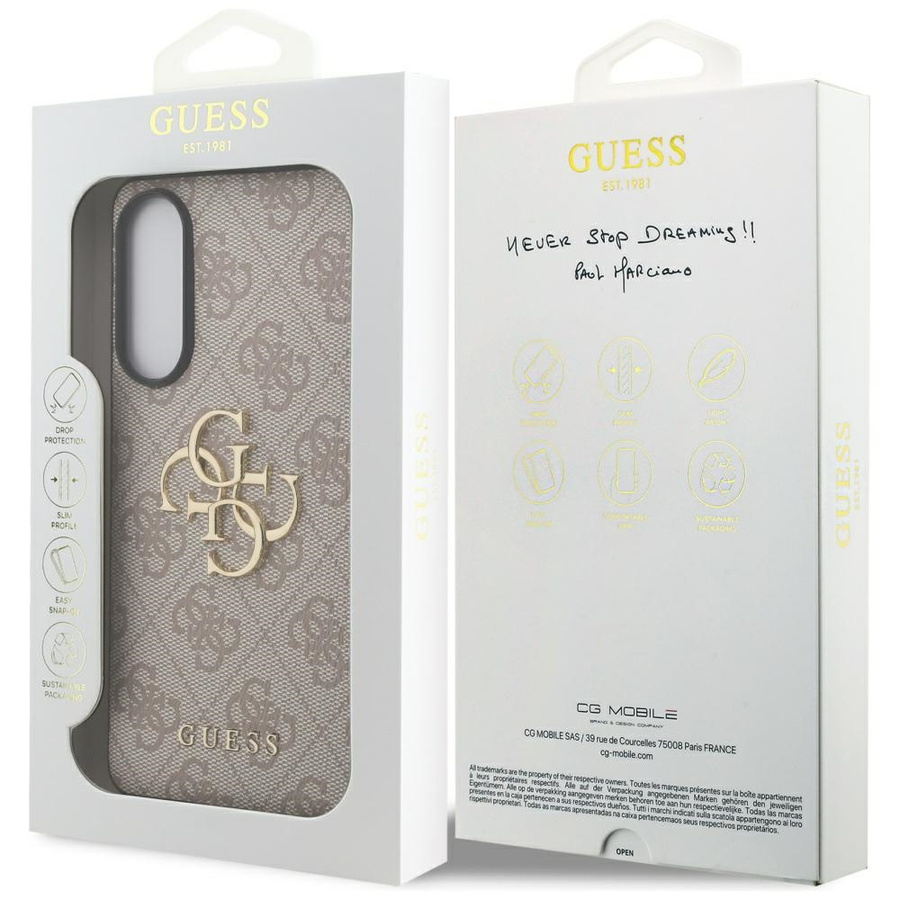 Etui Guess Big 4G Logo Classic Logo do   Samsung Galaxy S25 Edge różowy