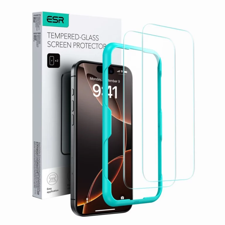 Szkło hartowane ESR Tempered Glass 2-PACK na iPhone 16 - przezroczyste