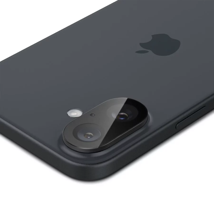 Szkło na aparat Spigen Optik GLAS.TR Camera Protector 2-PACK na iPhone 16 / 16 PLUS - czarne