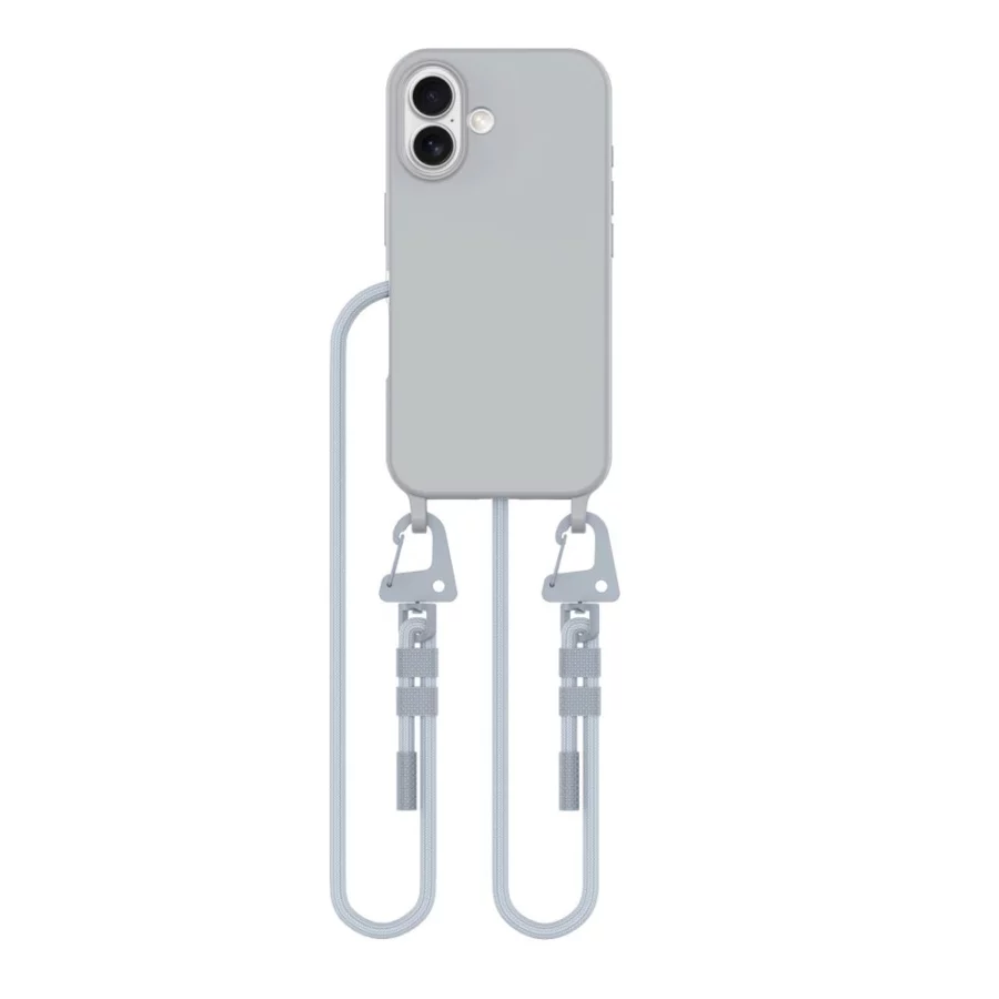Etui Tech-Protect MagNecklace MagSafe na iPhone 16 - szare