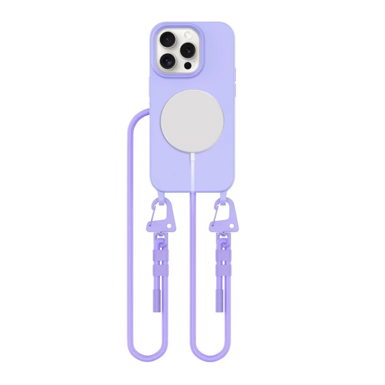 Etui Tech-Protect MagNecklace MagSafe na iPhone 14 Pro - lawendowe