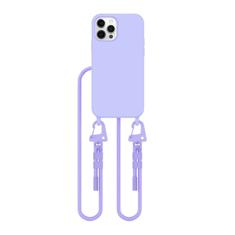 Etui Tech-Protect MagNecklace MagSafe na iPhone 12 / 12 Pro - lawendowe