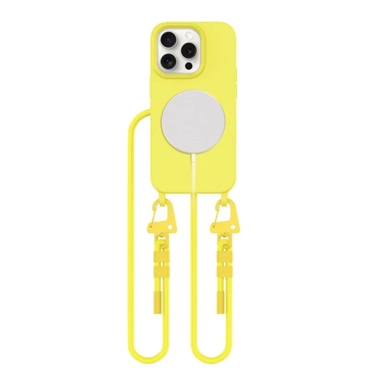 Etui Tech-Protect MagNecklace MagSafe na iPhone 15 Pro - żółte