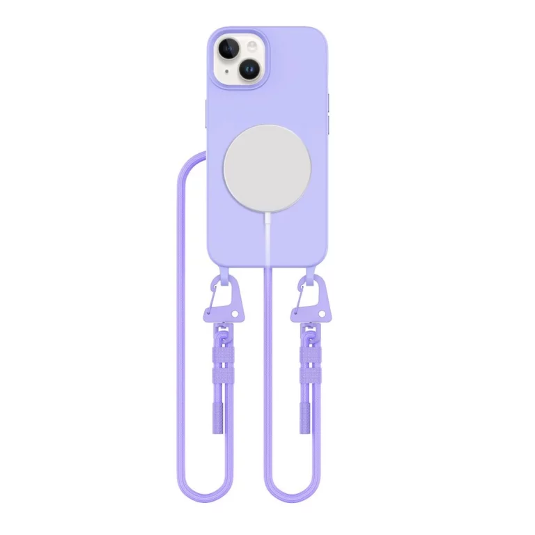 Etui Tech-Protect MagNecklace MagSafe na iPhone 14 - lawendowe