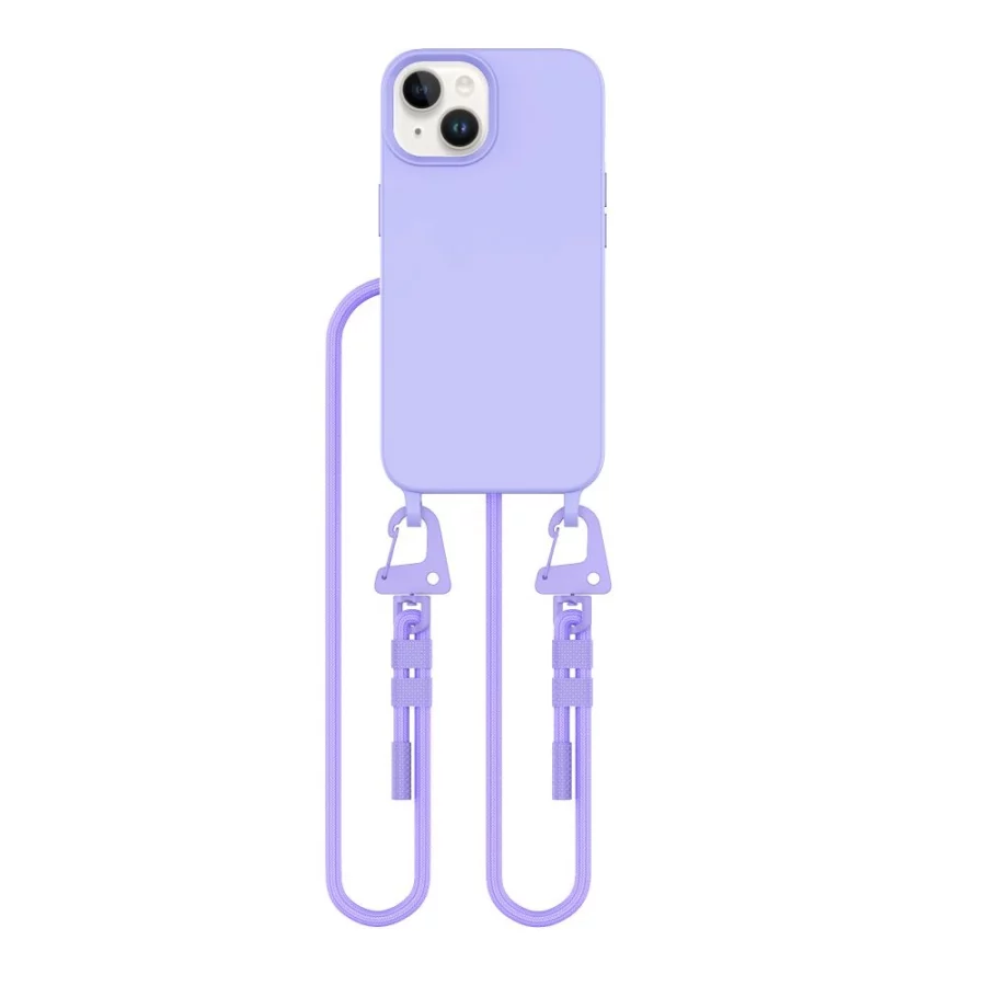 Etui Tech-Protect MagNecklace MagSafe na iPhone 14 - lawendowe