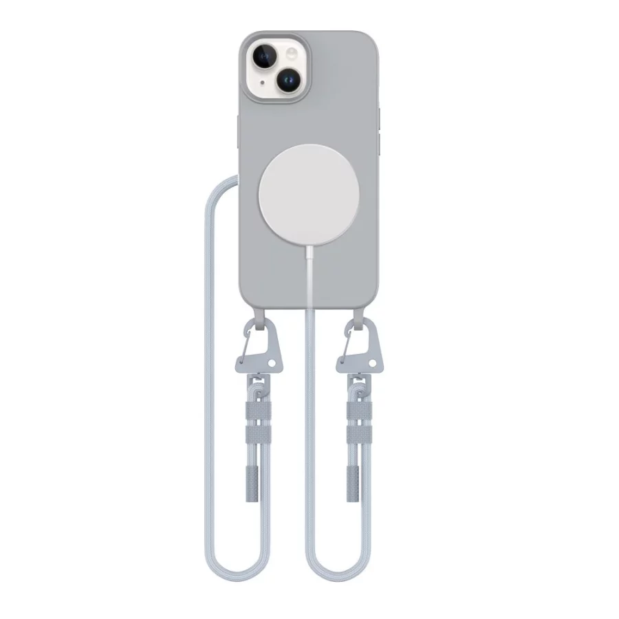 Etui Tech-Protect MagNecklace MagSafe na iPhone 14 - szare