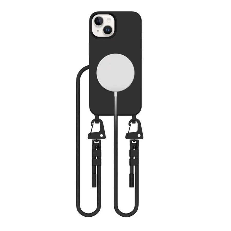 Etui Tech-Protect MagNecklace MagSafe na iPhone 15 - czarne
