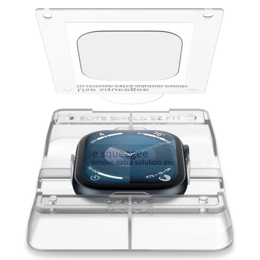 Szkło hybrydowe Spigen Elite Shield ”EZ FIT” 2-Pack na Apple Watch 42 mm - przezroczyste