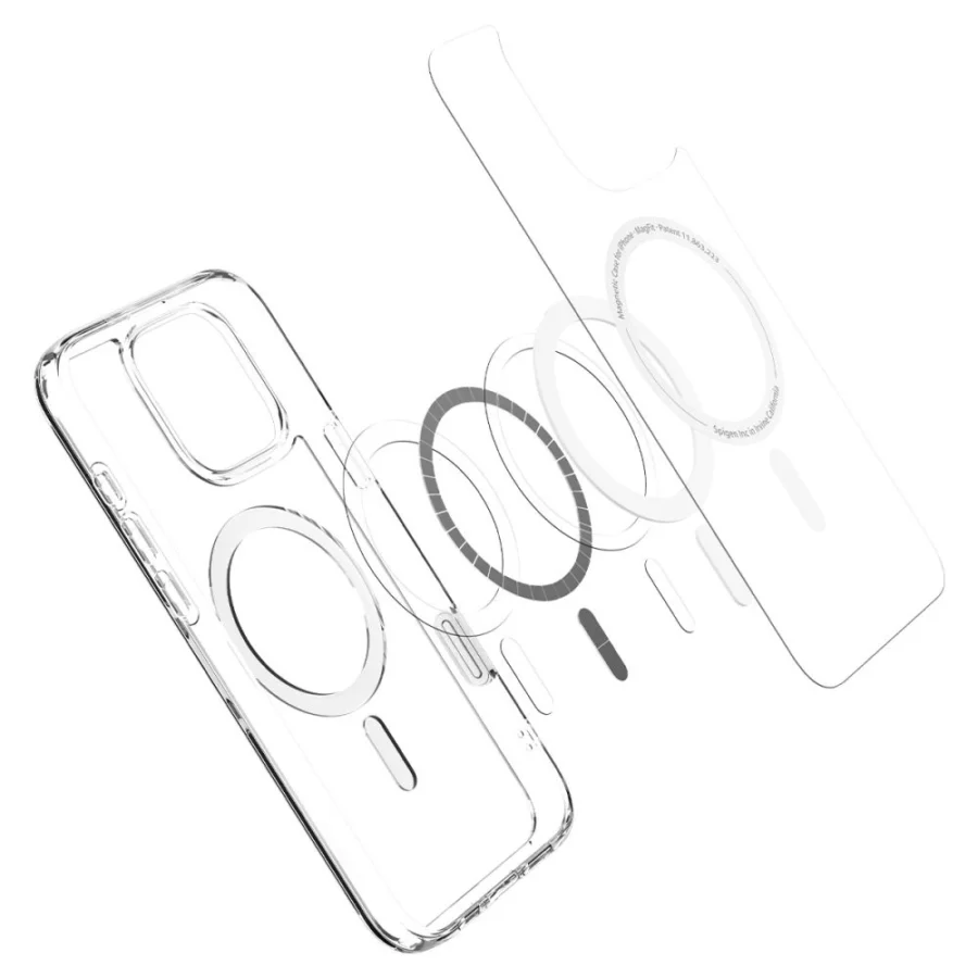 Etui Spigen Ultra Hybrid ”T” Mag MagSafe na iPhone 16 Pro Max - białe